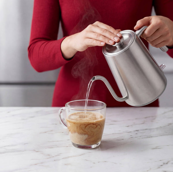 Add hot water