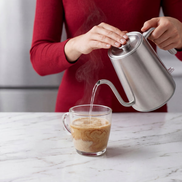Pour hot water